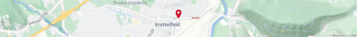 Kartendarstellung des Standorts für Adler-Apotheke in 8720 Knittelfeld